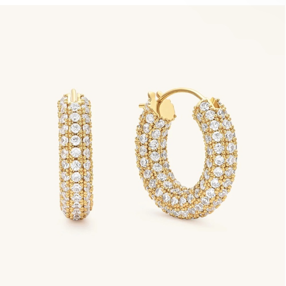 18K Gold Plated Hoop Earrings